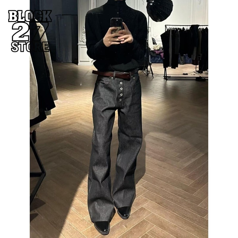 Street Fashion Hong Kong - Celana Jeans Pria Harajuku Musim Panas