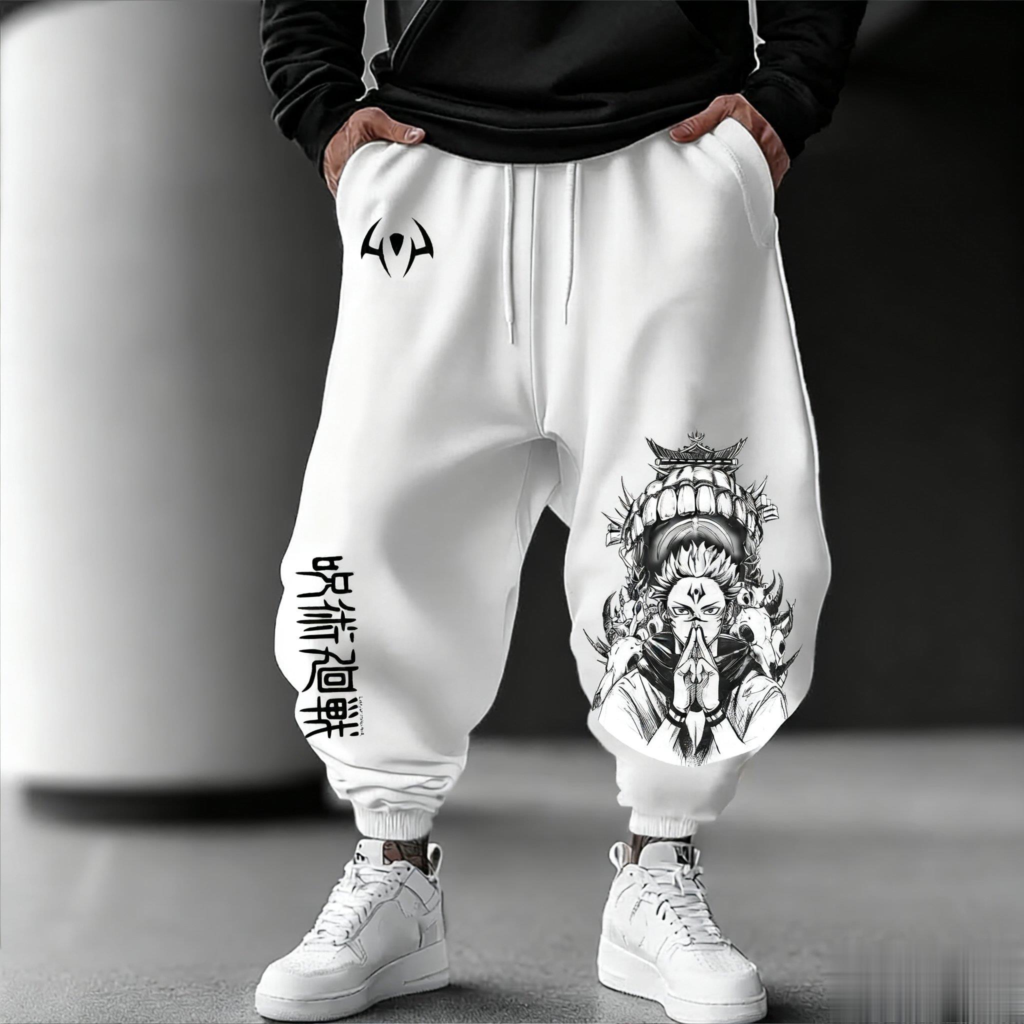 Street Fashion In Japan - Celana Jogging Pria Jujutsu Kaisen Celana