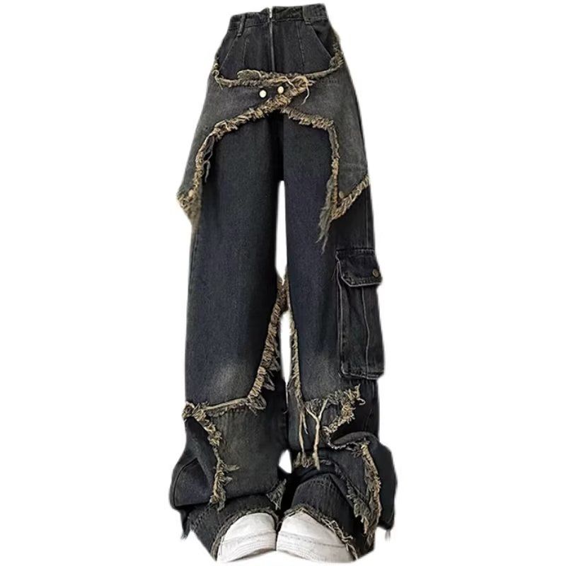 Street Fashion Trend 2025 - Celana Jeans Kasual Bergaya Chic Gothic