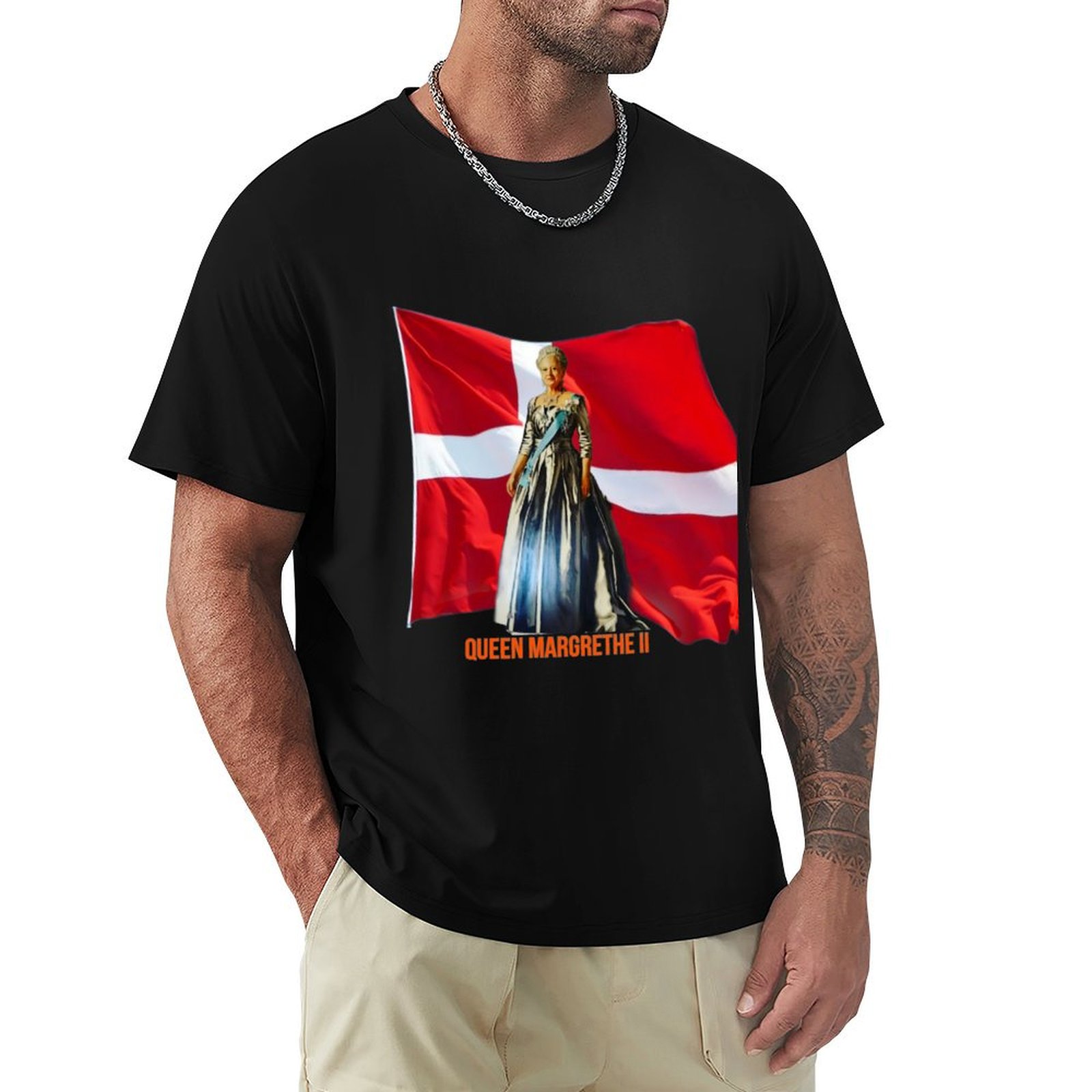 Queen Street Fashion - Kaos Queen Margrethe II, Kaos Kasual