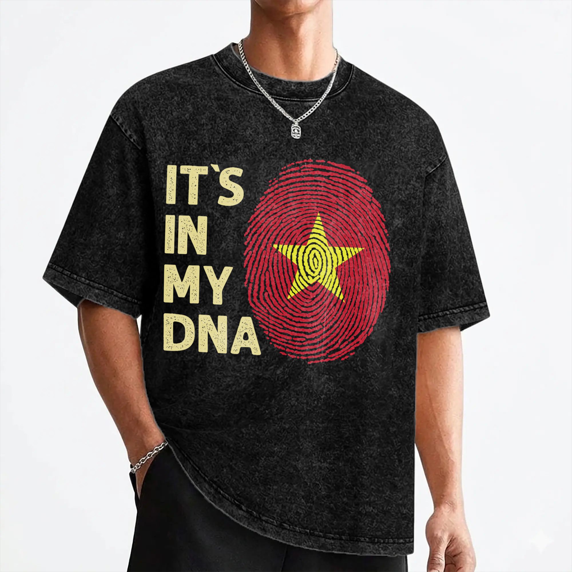 Street Fashion In Vietnam - Vietnam dalam DNA Saya Kaos Bendera