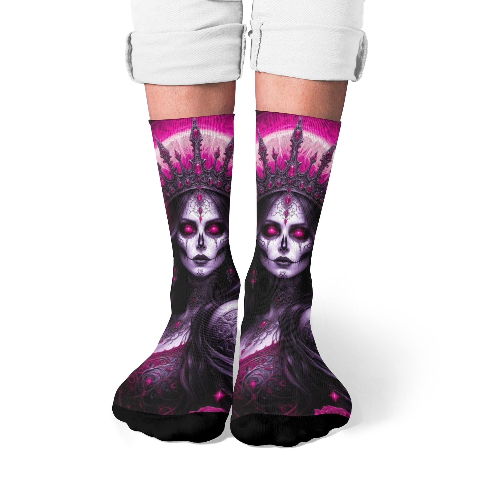 Queen Street Fashion - Kaus Kaki Seni Gotik Gelap Death