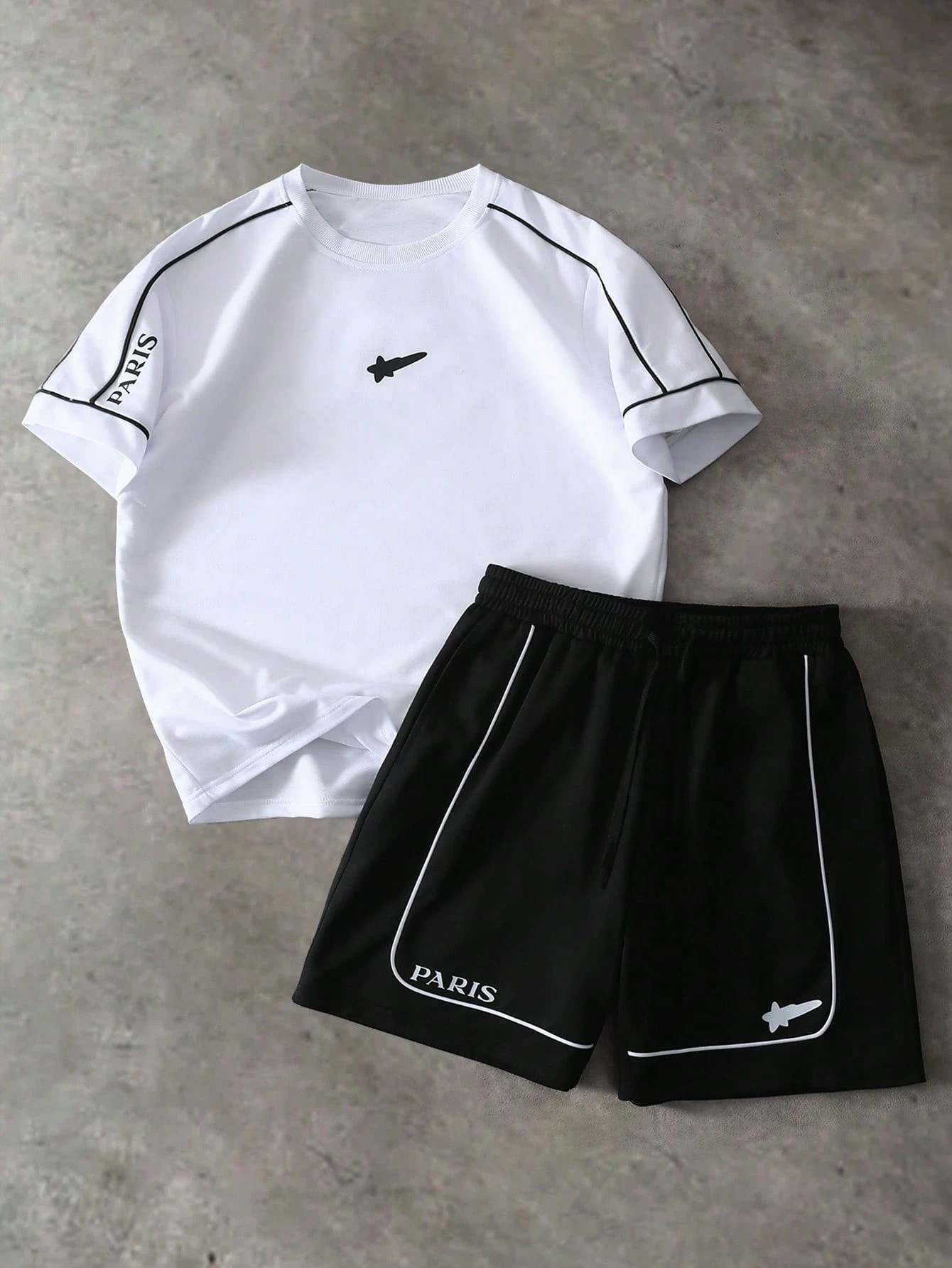 Street Summer Fashion - Setelan Kaos Pendek dan Celana Pendek