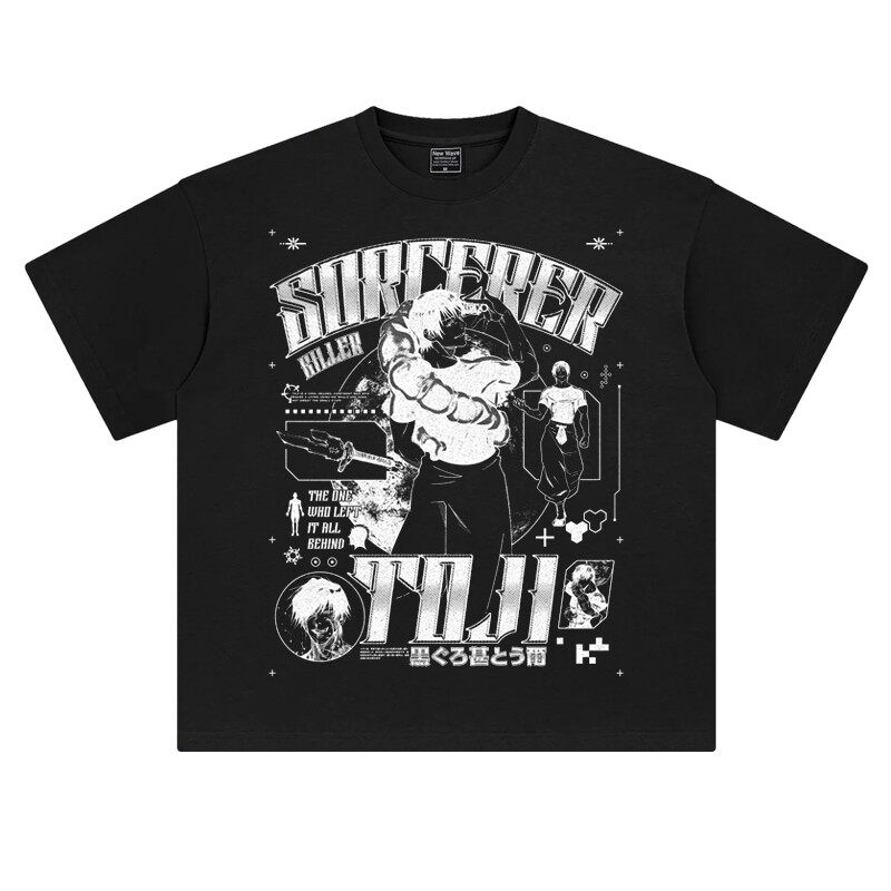 Street Fashion Anime - Kaos Grafis Jujutsu Kaisen Toji Fushiguro