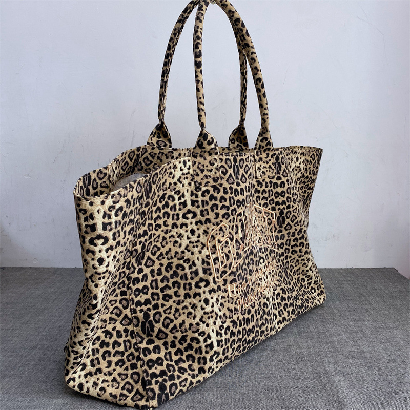 Tote Bag Canvas Print - Tas Tote Kanvas Bordir Motif Macan