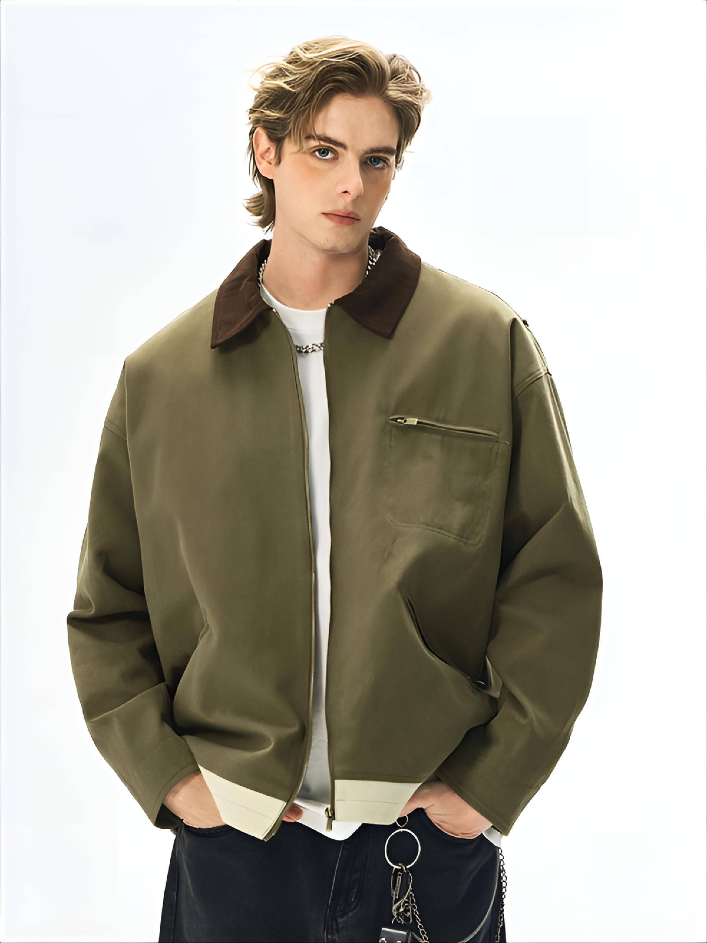 Street Fashion Culture - Jaket Pria Mantel Fashion Pria Perak