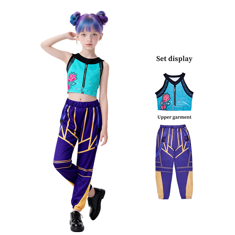 Street Fashion Dance - Kostum Halloween untuk anak perempuan, setelan