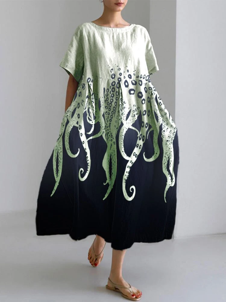 Street Fashion Shanghai - Gaun longgar kasual musim gugur wanita