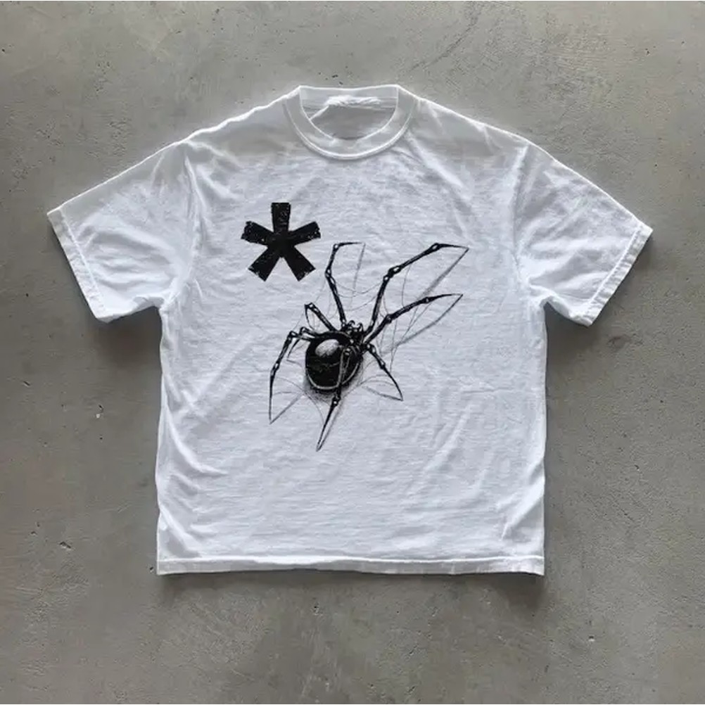 Street Fashion Dance - Kaos Spider Y2k, Kaos Grafis Vintage