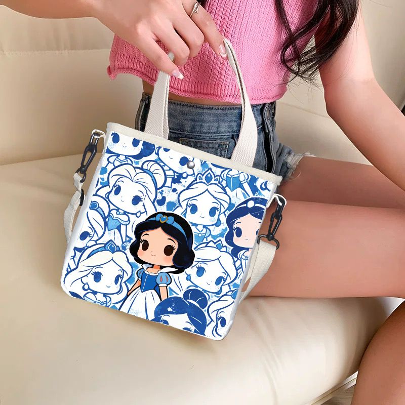 Tote Bag Canvas Print - Tas Tote Bermotif Karakter Snow White