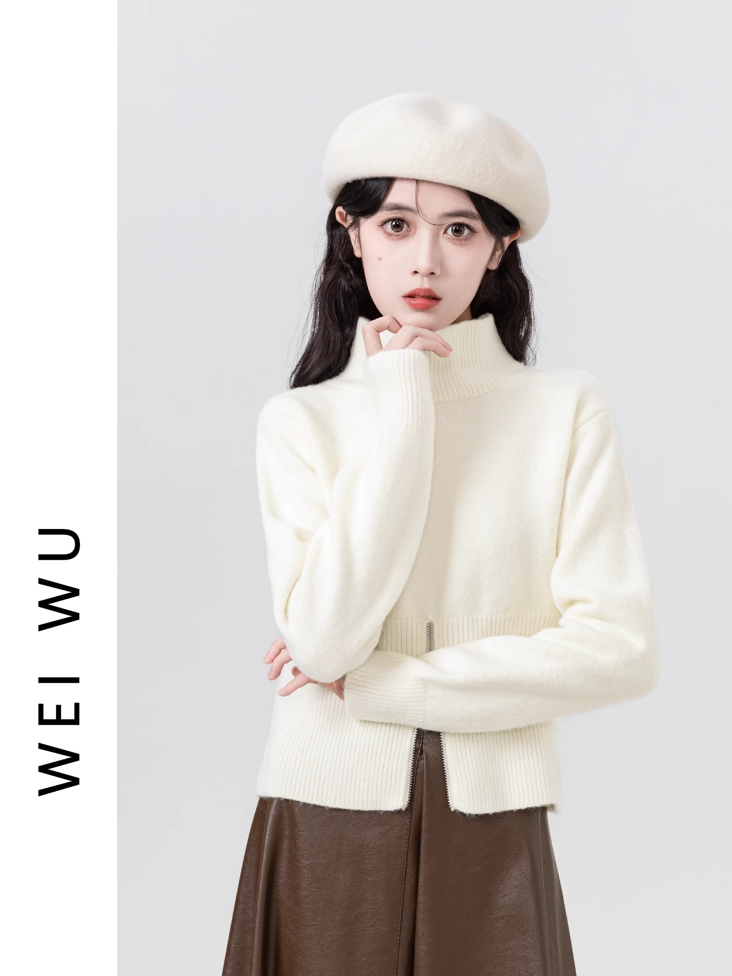 Street Fashion Culture - Sweater Jumper Pullover Wanita Biru Tua