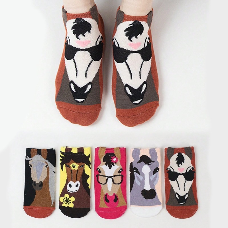 Street Fashion Trend 2025 - 5 pasang Kaos Kaki Pendek Pria