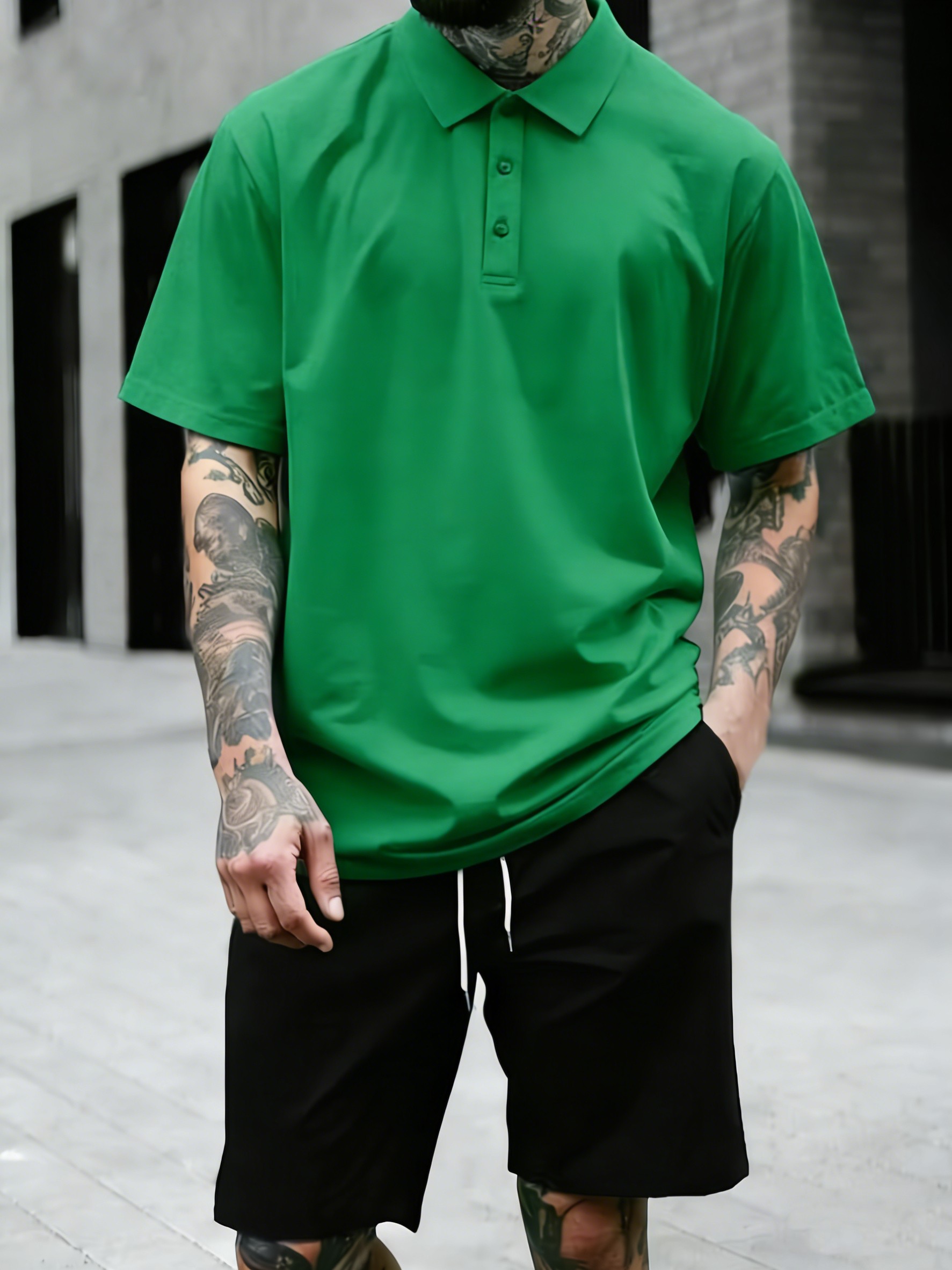 Street Fashion Culture - Kaos Polo Longgar Musim Panas 4