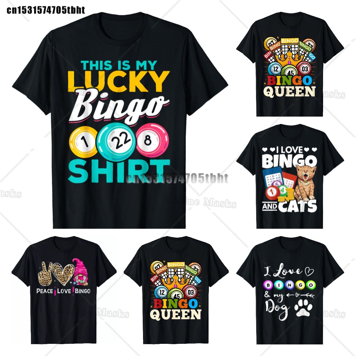 Queen Street Fashion - Kaus wanita Bingo gila kaus Bingo