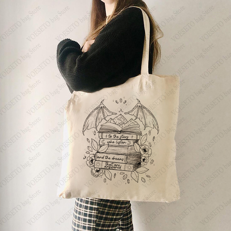 Tote Bag Canvas Print - SJM tas Tote mewah istana malam