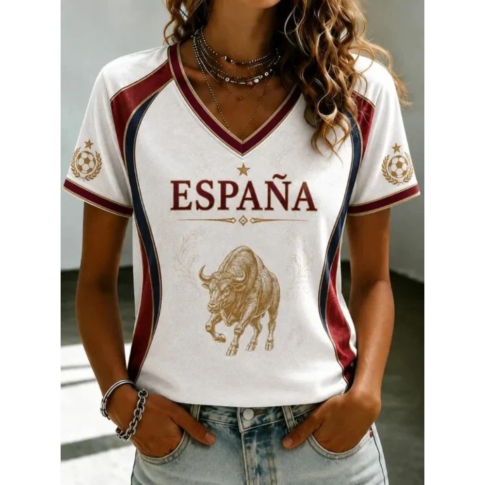 Street Fashion In Spain - Kaos Penggemar Sepak Bola Spanyol Musim