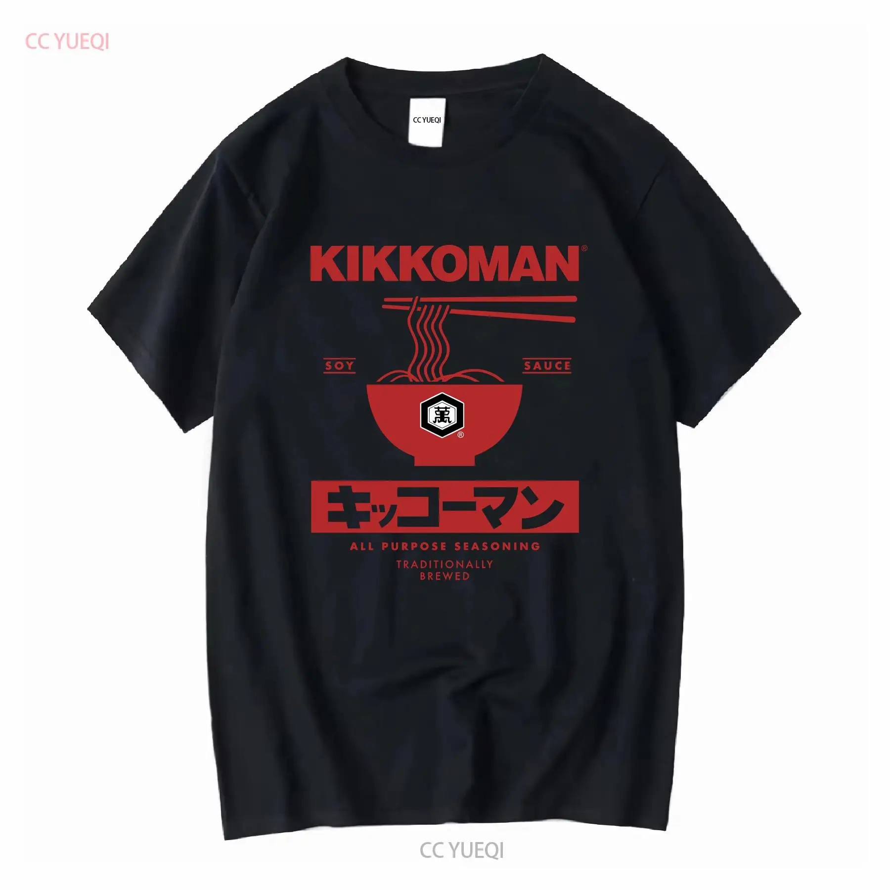 Street Fashion In Japan - Kikkoman Mie Label Kecap Kaus Dewasa