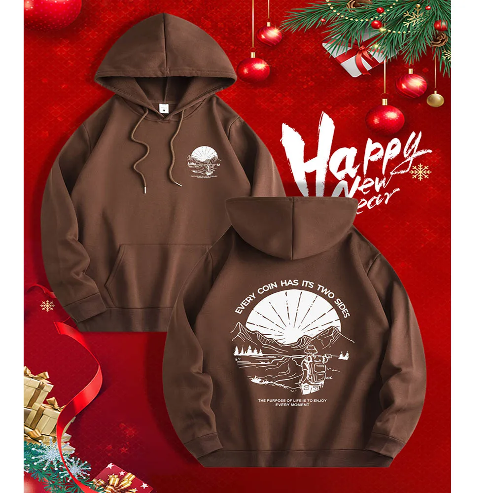 Street Fashion Culture - Hoodie streetwear unisex dengan motif pemandangan