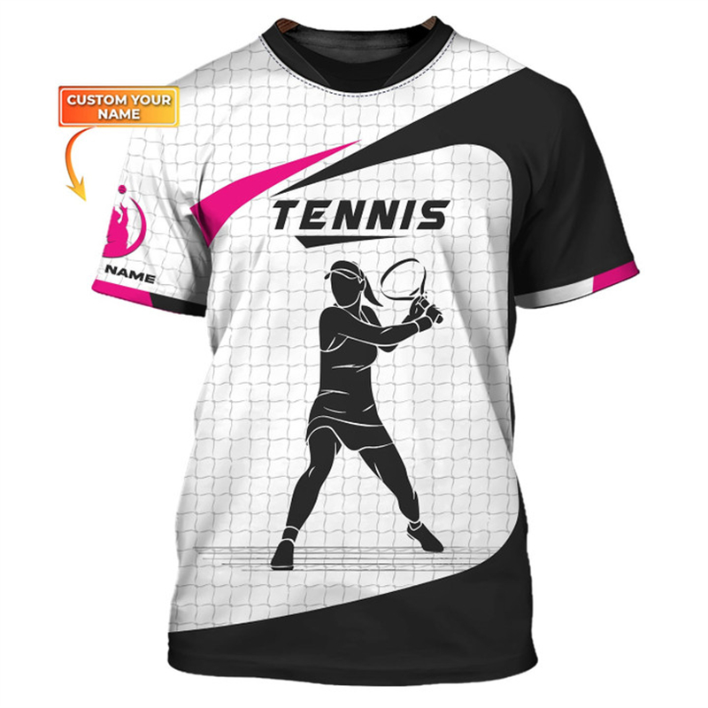 Street Fashion Name - Kaus Grafis Bola Tenis Nama Kustom