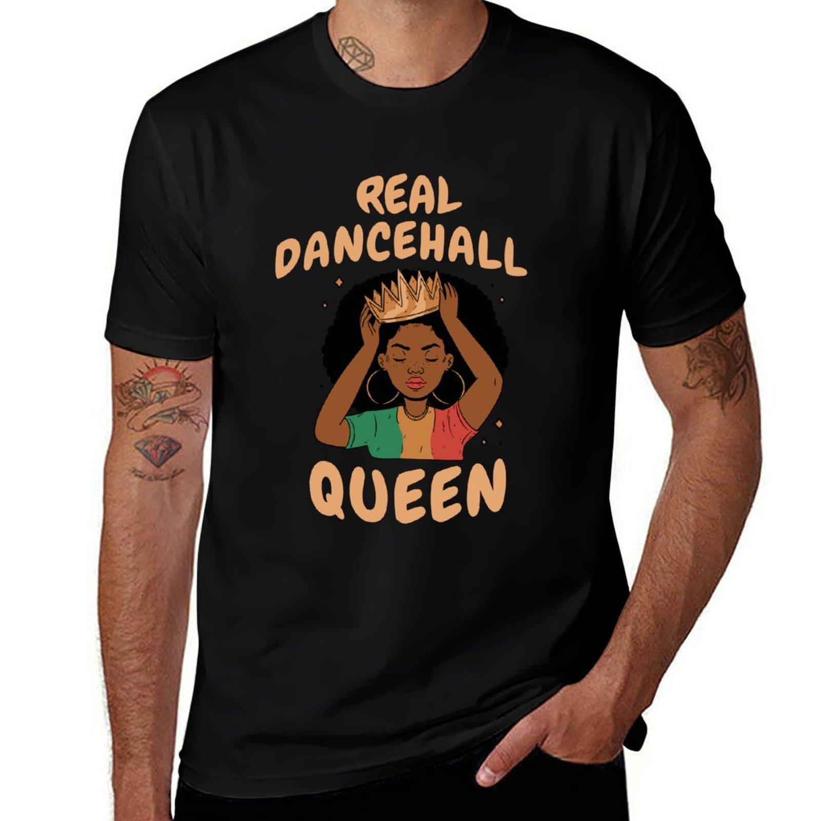 Queen Street Fashion - Kaos T-Shirt Real Dancehall Queen, Kaos
