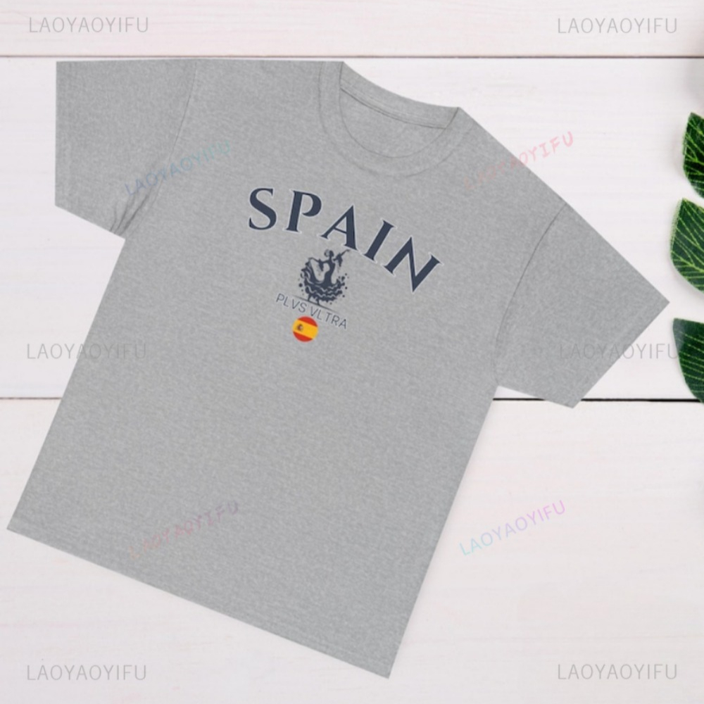Kaus Cetak Grafis Bendera Span - Street Fashion In Spain ulasan dan harga