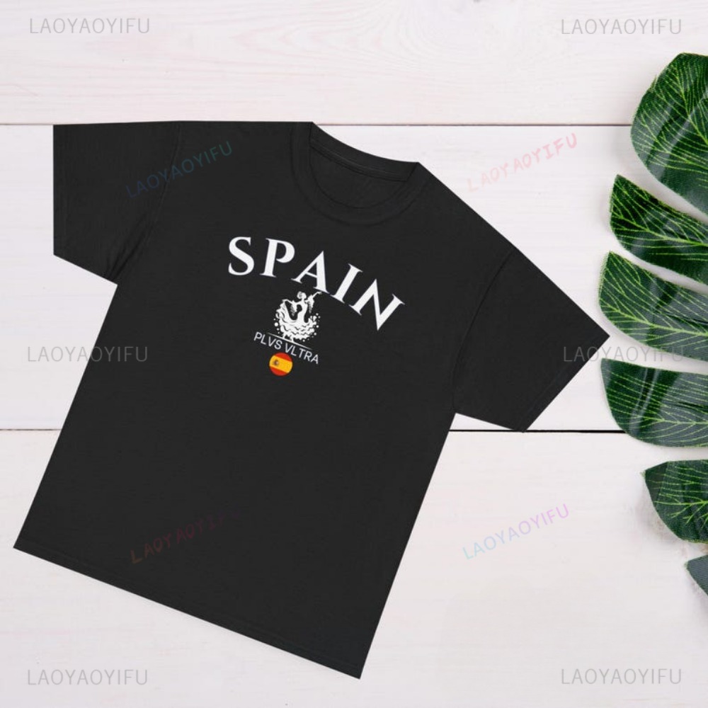 Kaus Cetak Grafis Bendera Span - Street Fashion In Spain ulasan dan harga
