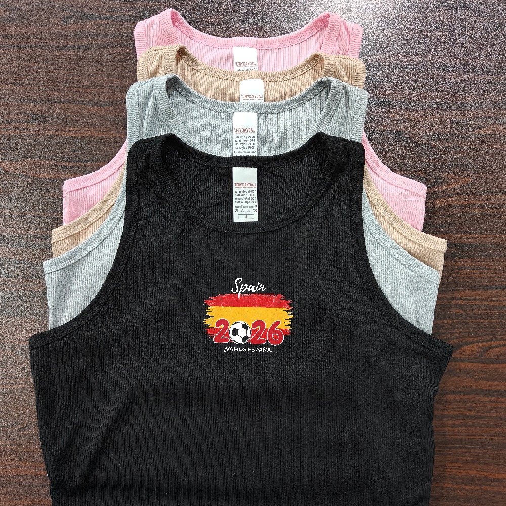 Kaos Tank Top Wanita Bergaris  - Street Fashion In Spain ulasan dan harga