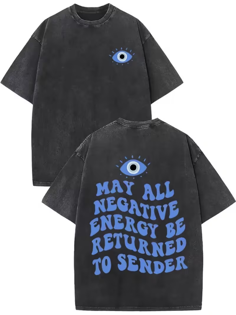 Kaos Grafis Kutipan Energi Neg - Street Style Fashion Quotes ulasan dan harga