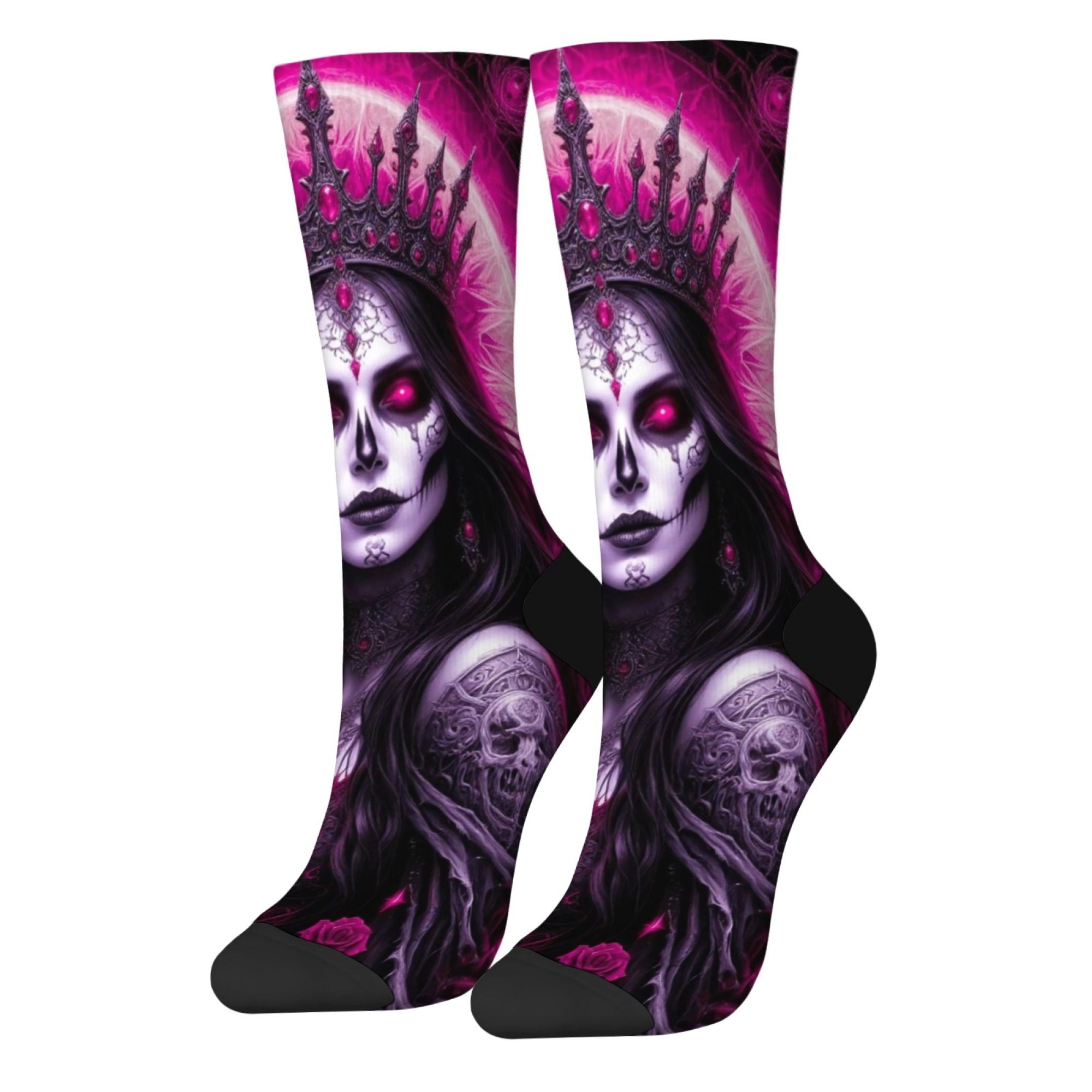 Kaus Kaki Seni Gotik Gelap Dea - Queen Street Fashion ulasan dan harga