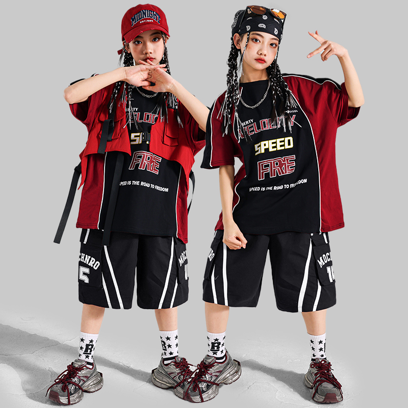 Set Pakaian Celana Pendek T-sh - Street Fashion Dance ulasan dan harga