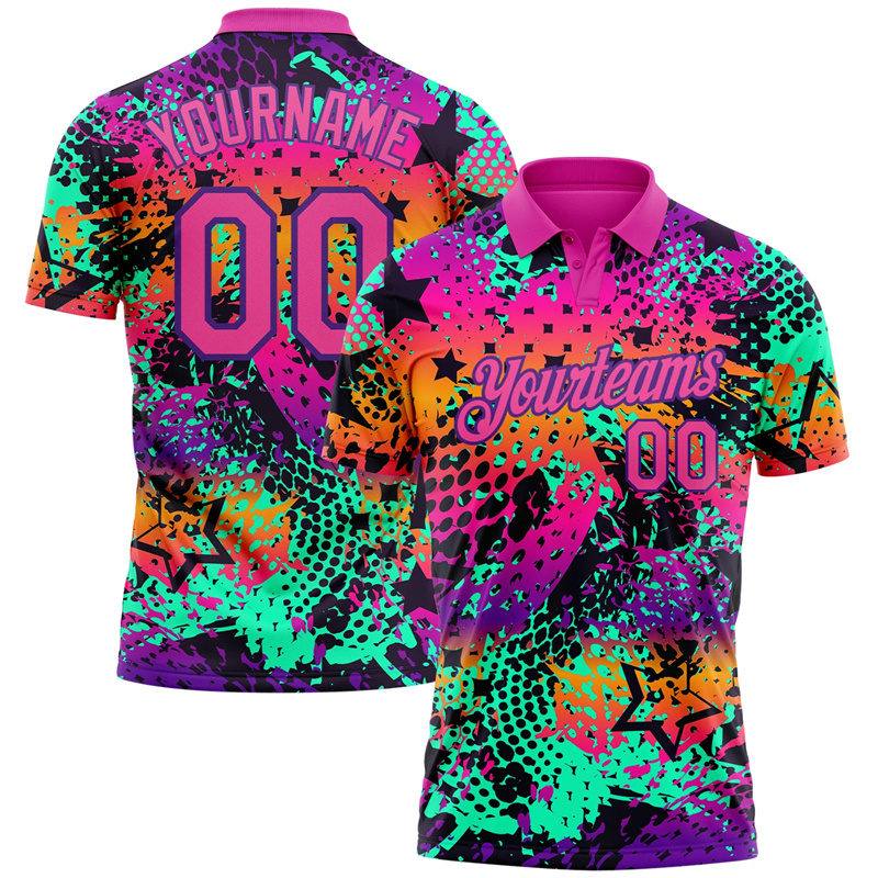 Kaus Polo Gambar Grafis Hip Ho - Street Fashion Name ulasan dan harga