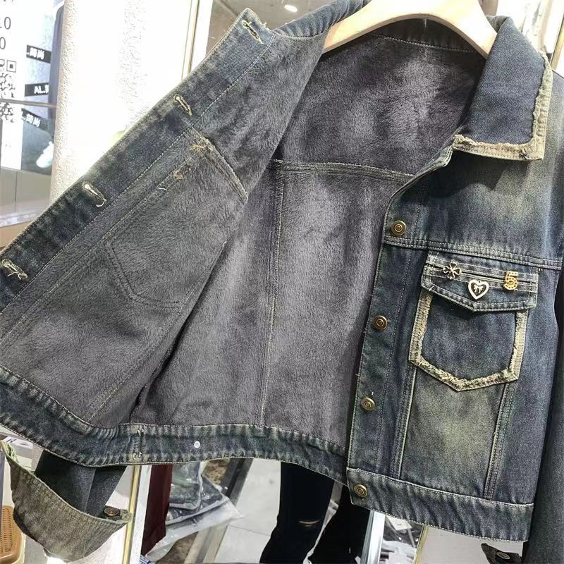 Jaket denim wanita gaya Hong K - Street Fashion Hong Kong ulasan dan harga