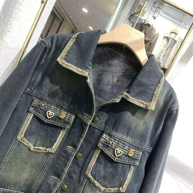 Jaket denim wanita gaya Hong K - Street Fashion Hong Kong ulasan dan harga