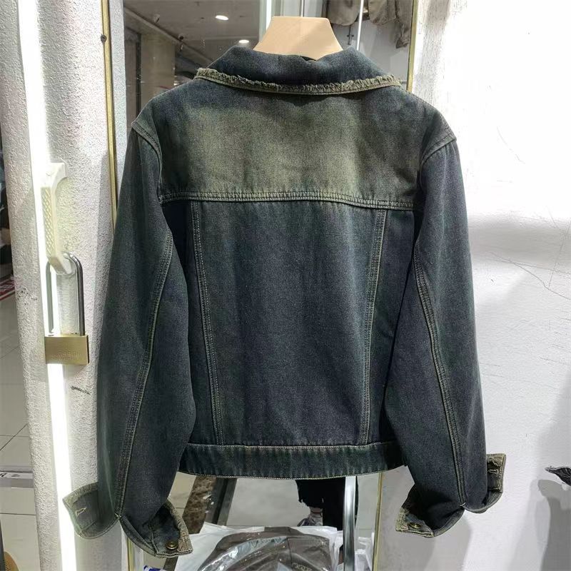Jaket denim wanita gaya Hong K - Street Fashion Hong Kong ulasan dan harga