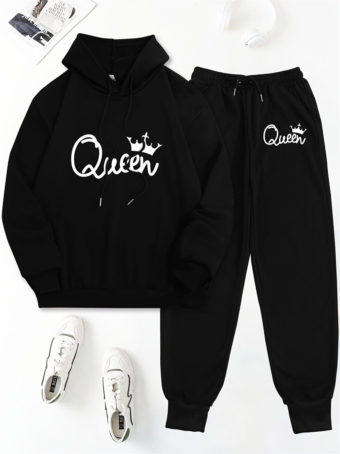 Set Hoodie Musim Gugur/Dingin  - Queen Street Fashion ulasan dan harga