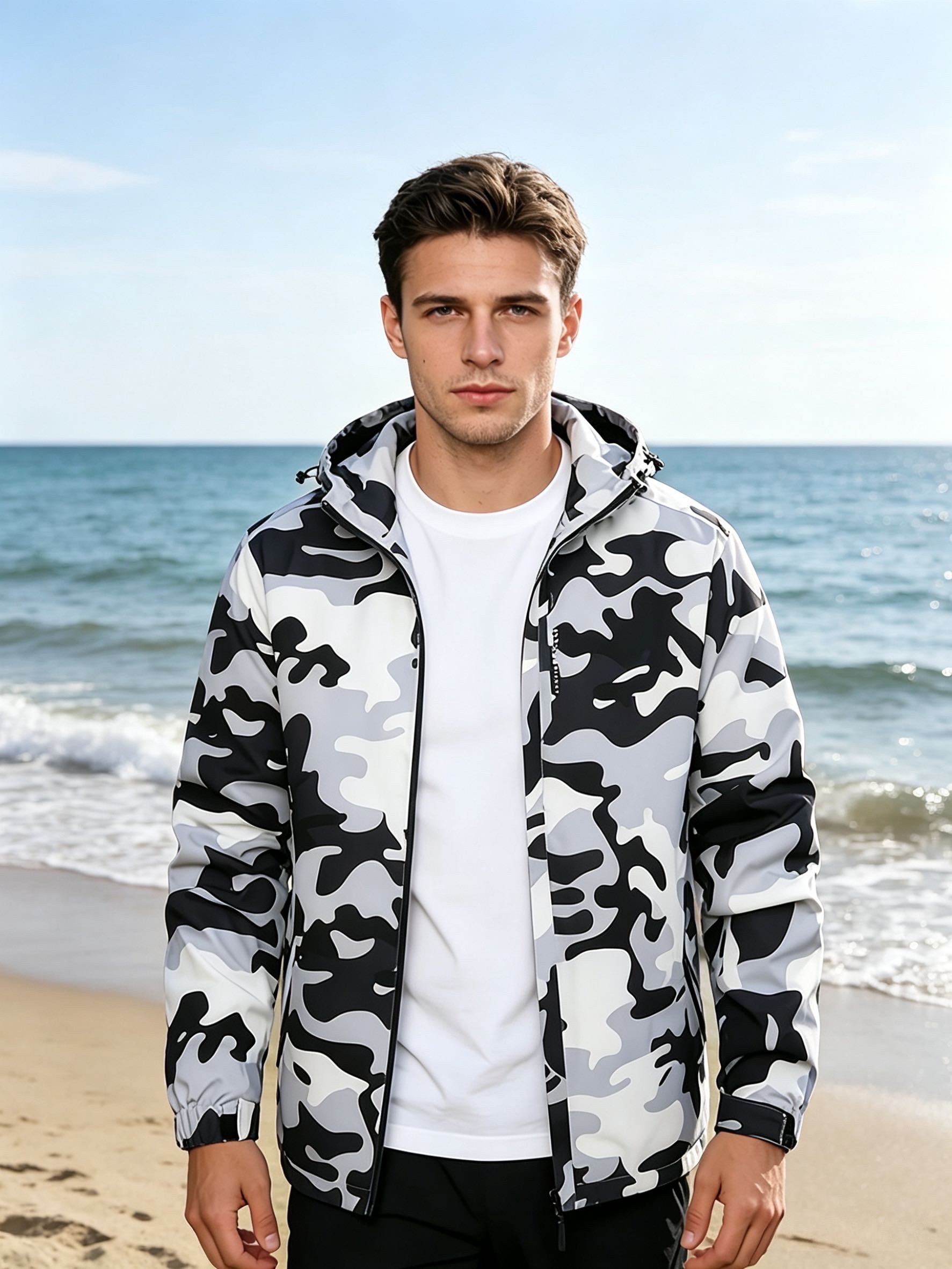 Pakaian Ringan Pria Jaket Angi - Windbreak Shell Jacket ulasan dan harga