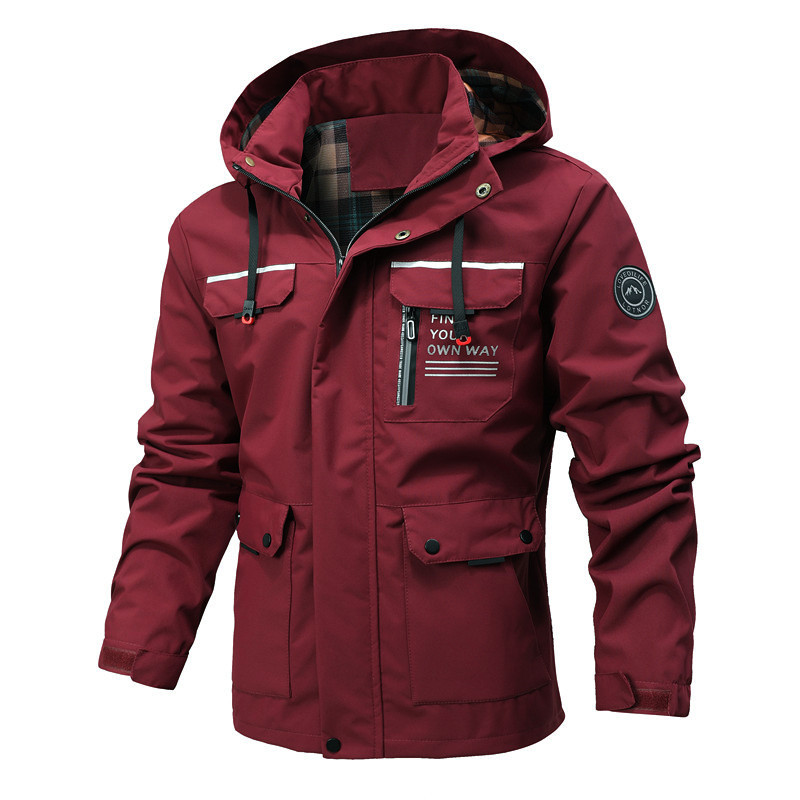 Jaket Hoodie Pria Musim Gugur, - Windbreak Shell Jacket ulasan dan harga