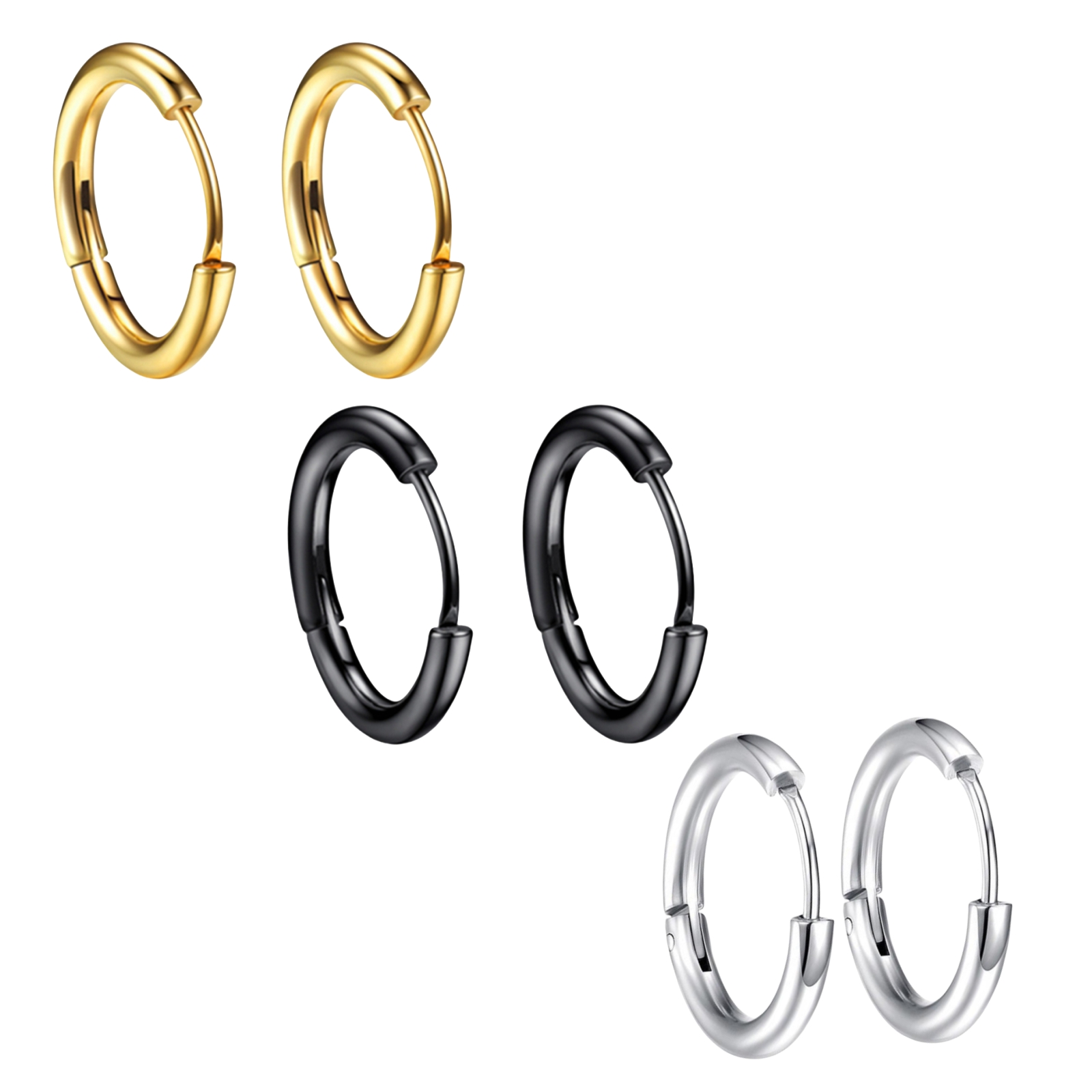 1 Pasang Anting-Anting Hoop Ti - Street Fashion Trend 2025 ulasan dan harga