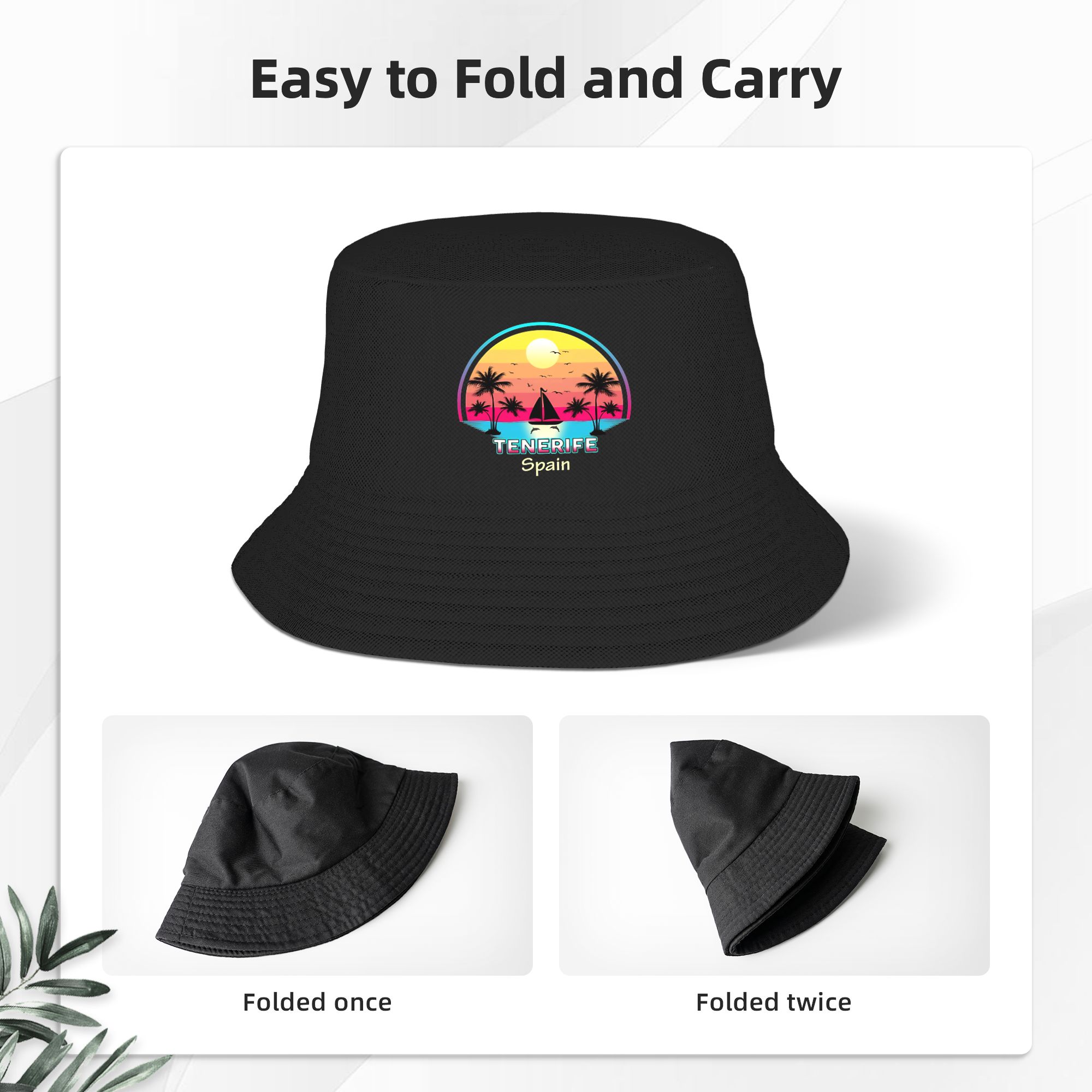 Topi Bucket Tenerife Spanyol u - Street Fashion In Spain ulasan dan harga