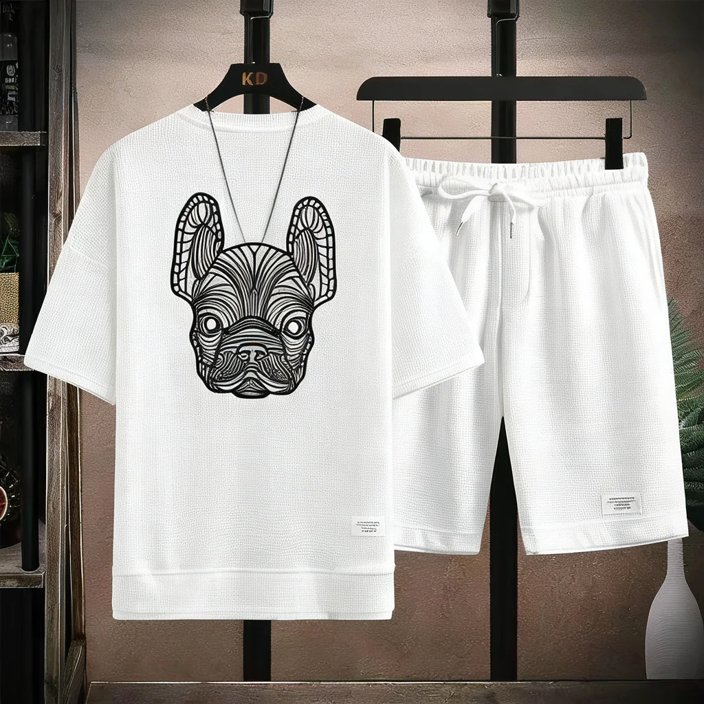 Setelan Kaos Lengan Pendek dan - Street Summer Fashion ulasan dan harga