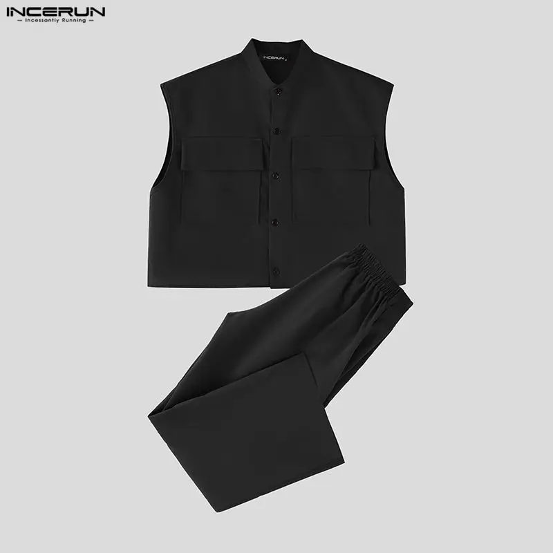 INCERUN Set Pria Atasan Crop T - Street Summer Fashion ulasan dan harga