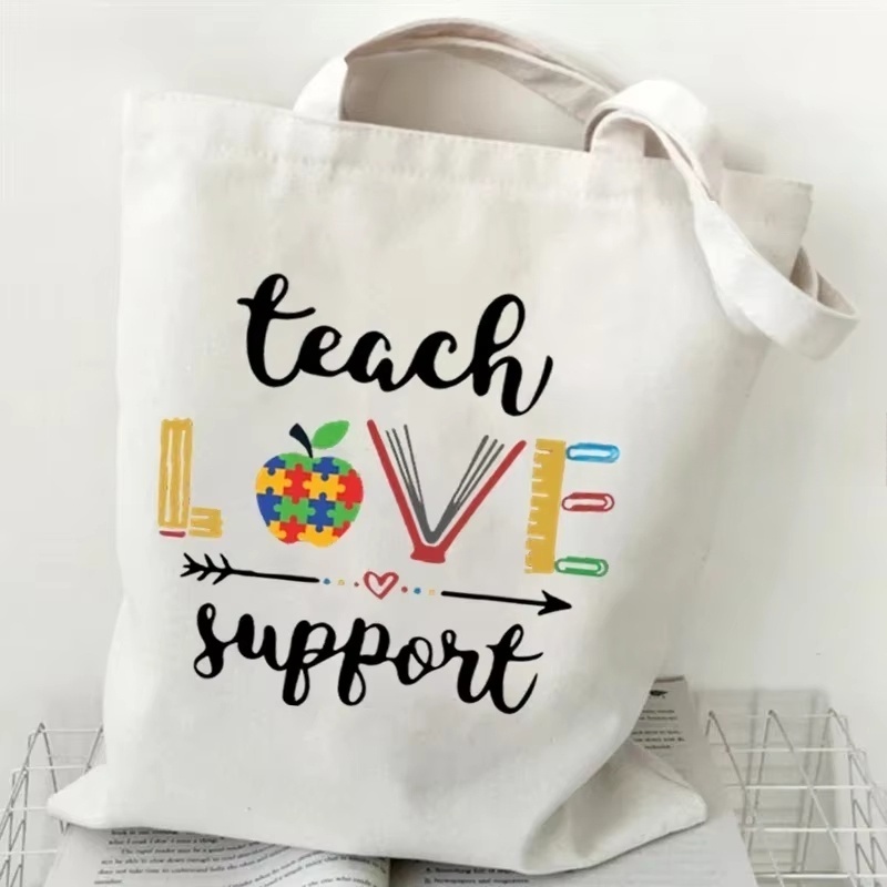 Tas Bahu Kanvas Wanita Tas Tan - Tote Bag Canvas Print ulasan dan harga