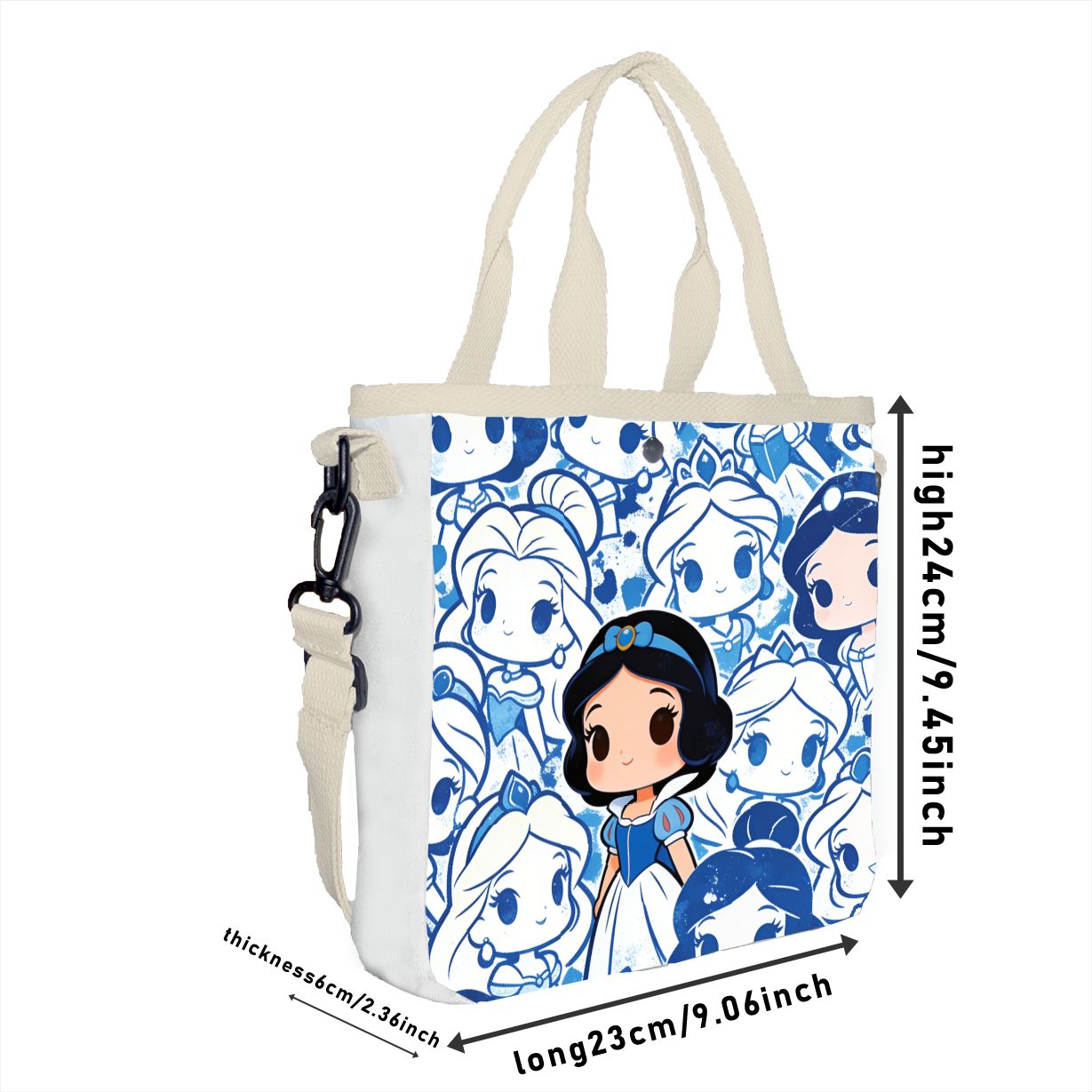 Tas Tote Bermotif Karakter Sno - Tote Bag Canvas Print ulasan dan harga