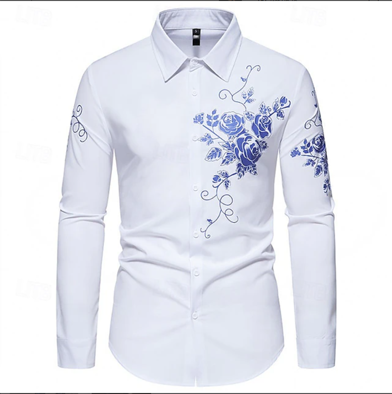 Kemeja Koboi Pria Vintage 3D P - Street Fashion Shanghai ulasan dan harga