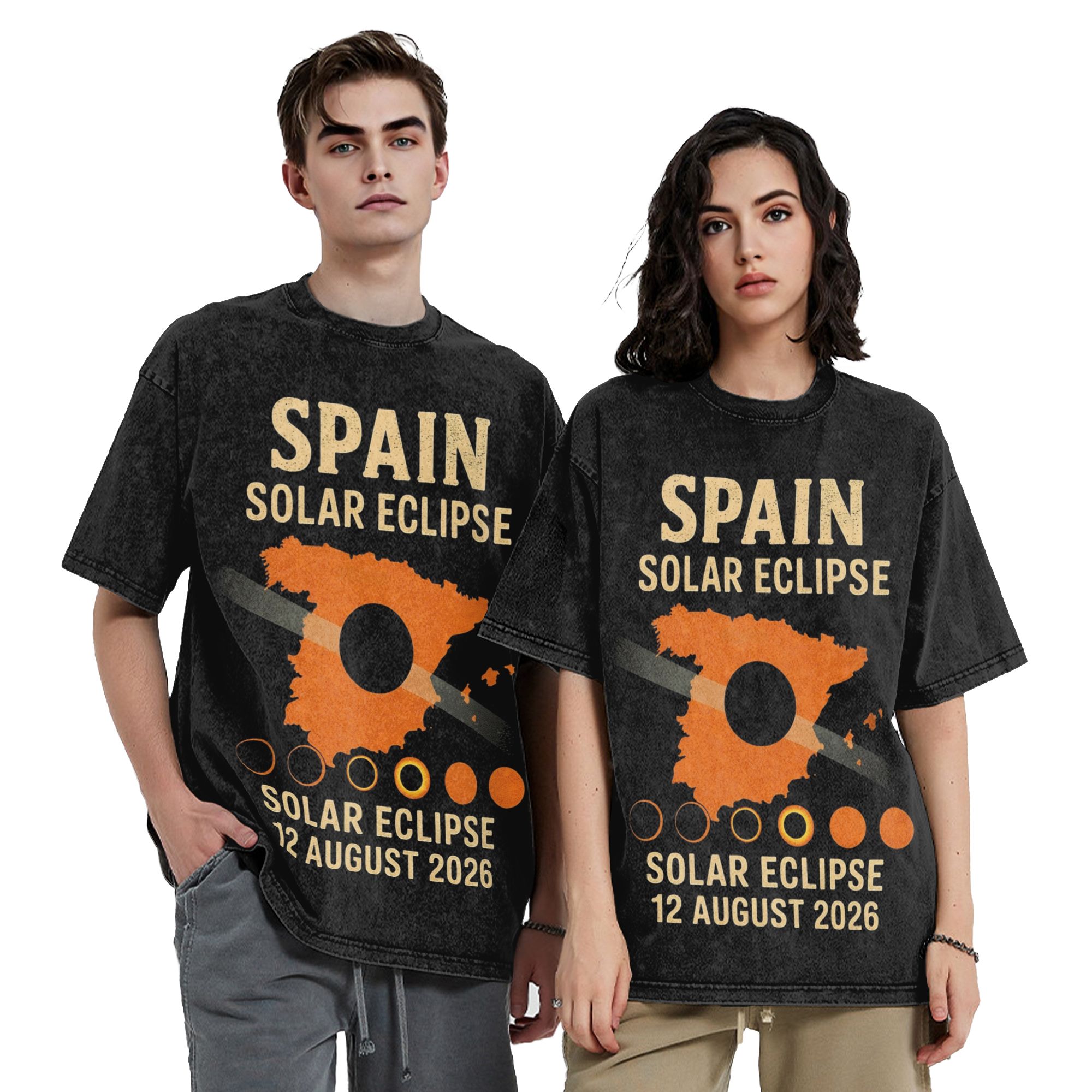 Kaus Oblong Total Solar Eclips - Street Fashion In Spain ulasan dan harga