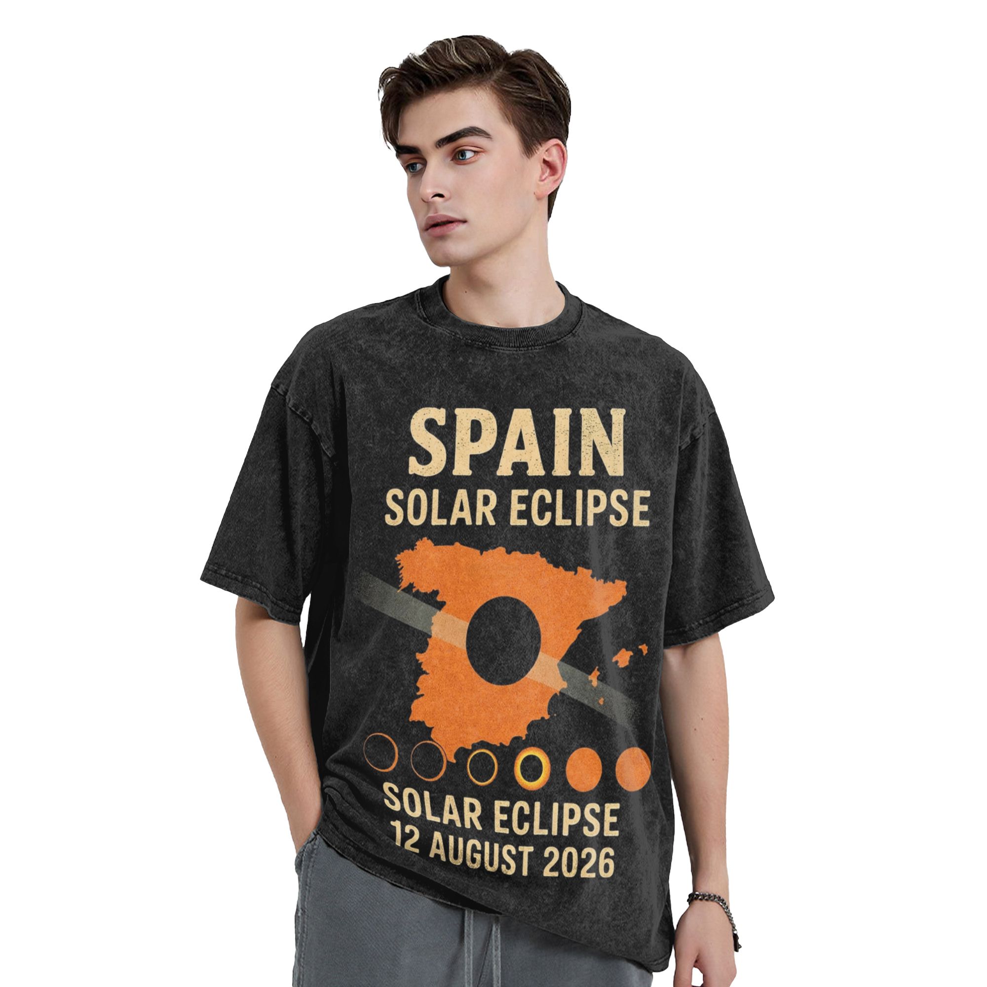 Kaus Oblong Total Solar Eclips - Street Fashion In Spain ulasan dan harga