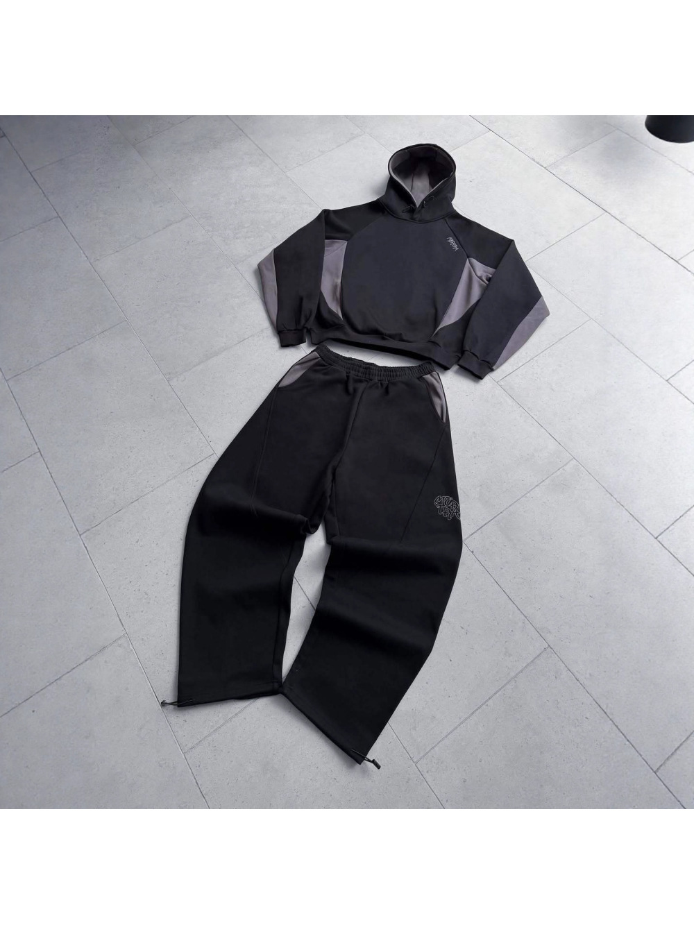 Setelan hoodie dan celana warn - Street Fashion Hoodie ulasan dan harga