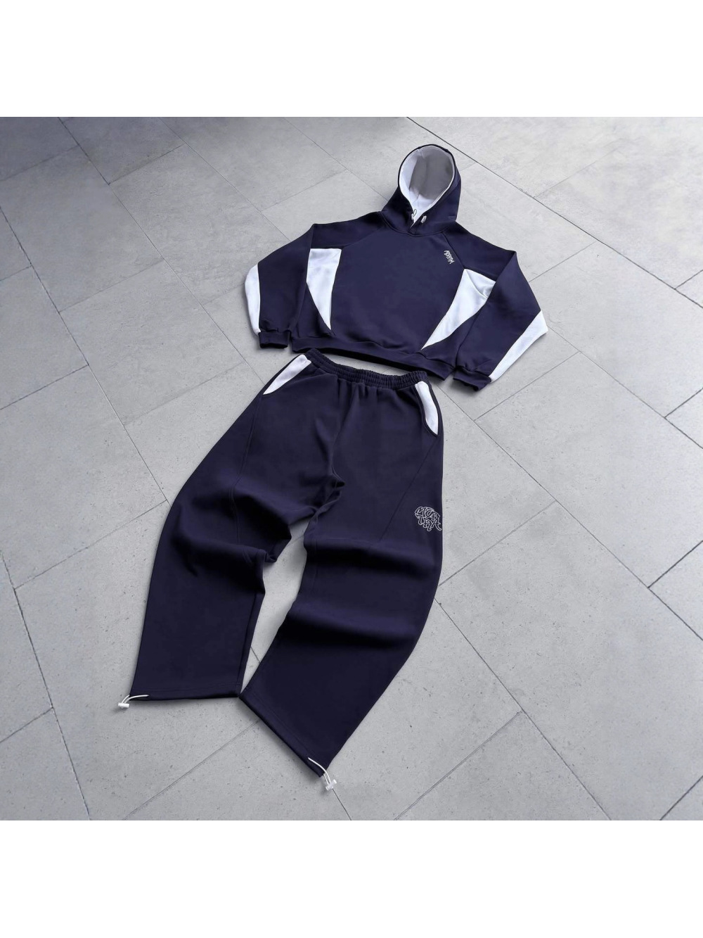 Setelan hoodie dan celana warn - Street Fashion Hoodie ulasan dan harga