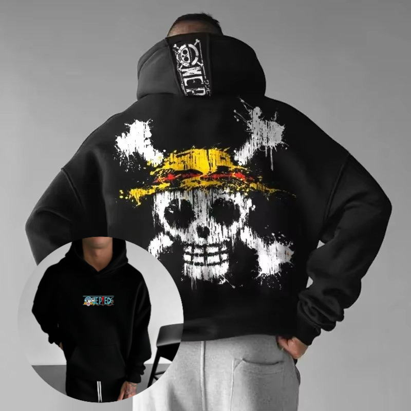 Sweater Hoodie Oversize Motif  - Street Fashion Hoodie ulasan dan harga