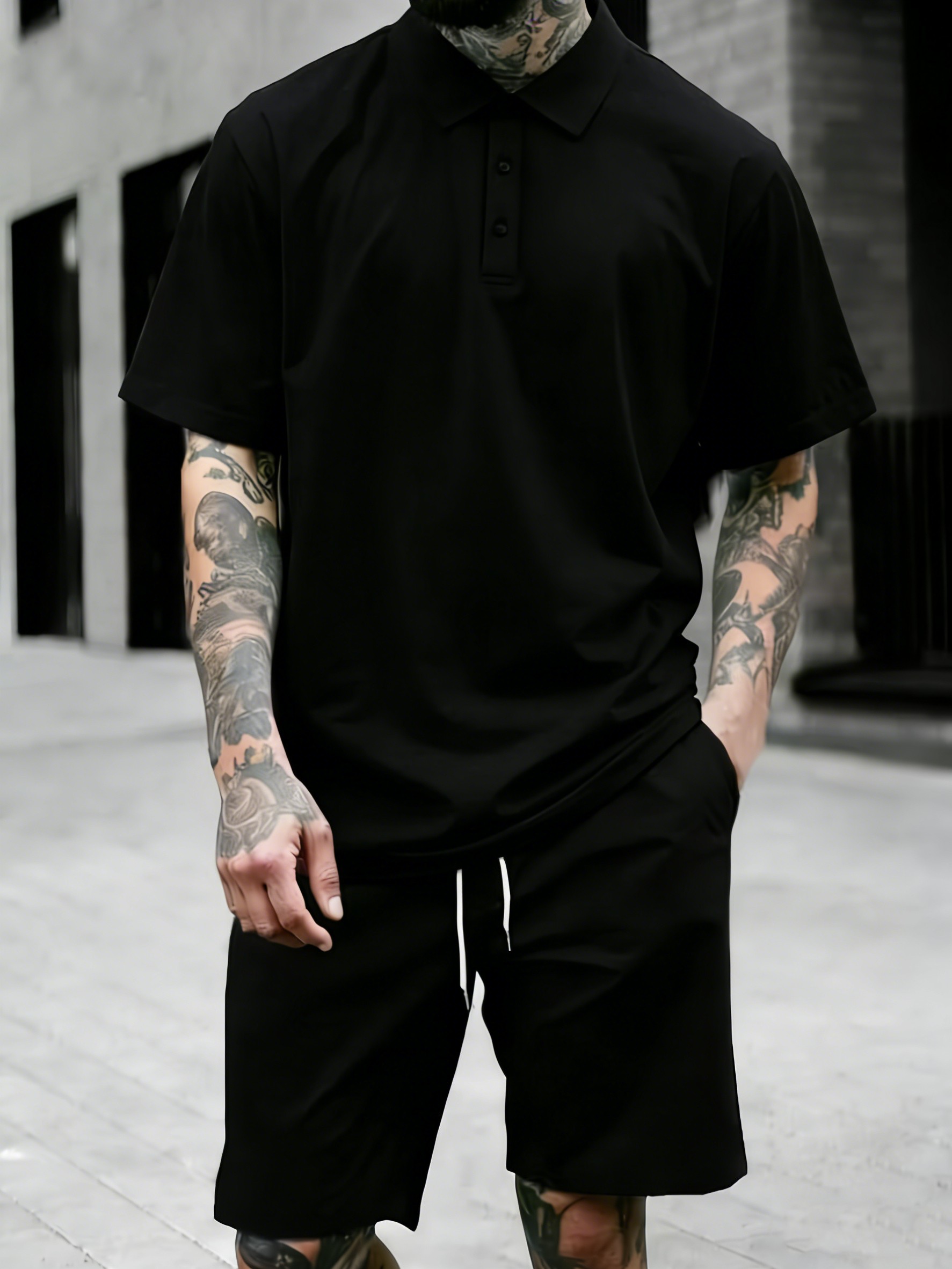 Kaos Polo Longgar Musim Panas  - Street Fashion Culture ulasan dan harga
